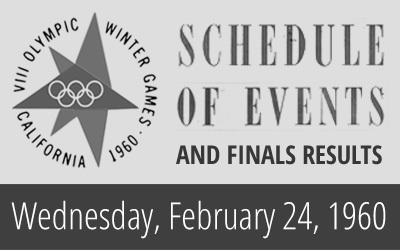 1960 Winter Olympics – Daily Report for 24 February 1960