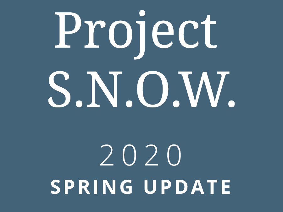 Project S.N.O.W. 2020 Spring Update